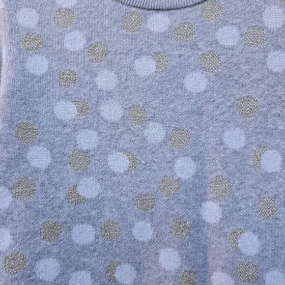 A New Day Gray Polka Dot Knit Long Sleeve Crew Neck Sweater Size XS - Picture 11 of 12